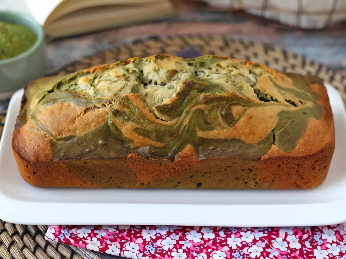 Pastel marmolado de té matcha - foto 2