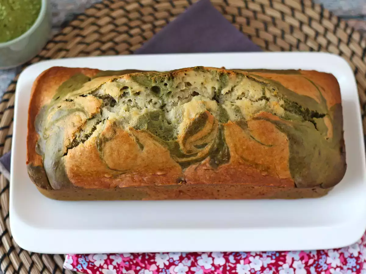 Pastel marmolado de té matcha - foto 4