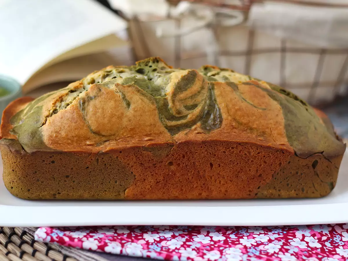 Pastel marmolado de té matcha - foto 8
