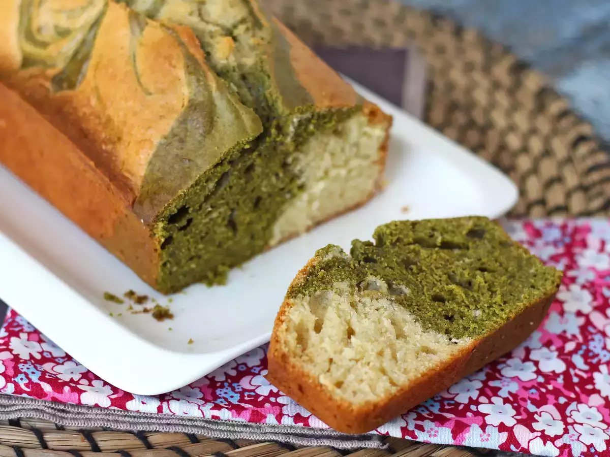 Pastel marmolado de té matcha - foto 9