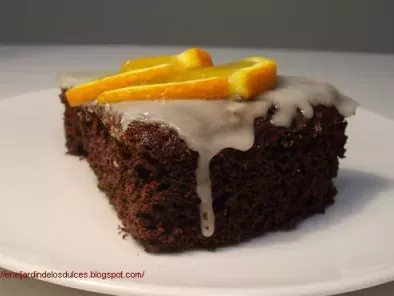 Pastel vegano de chocolate y naranja, foto 2