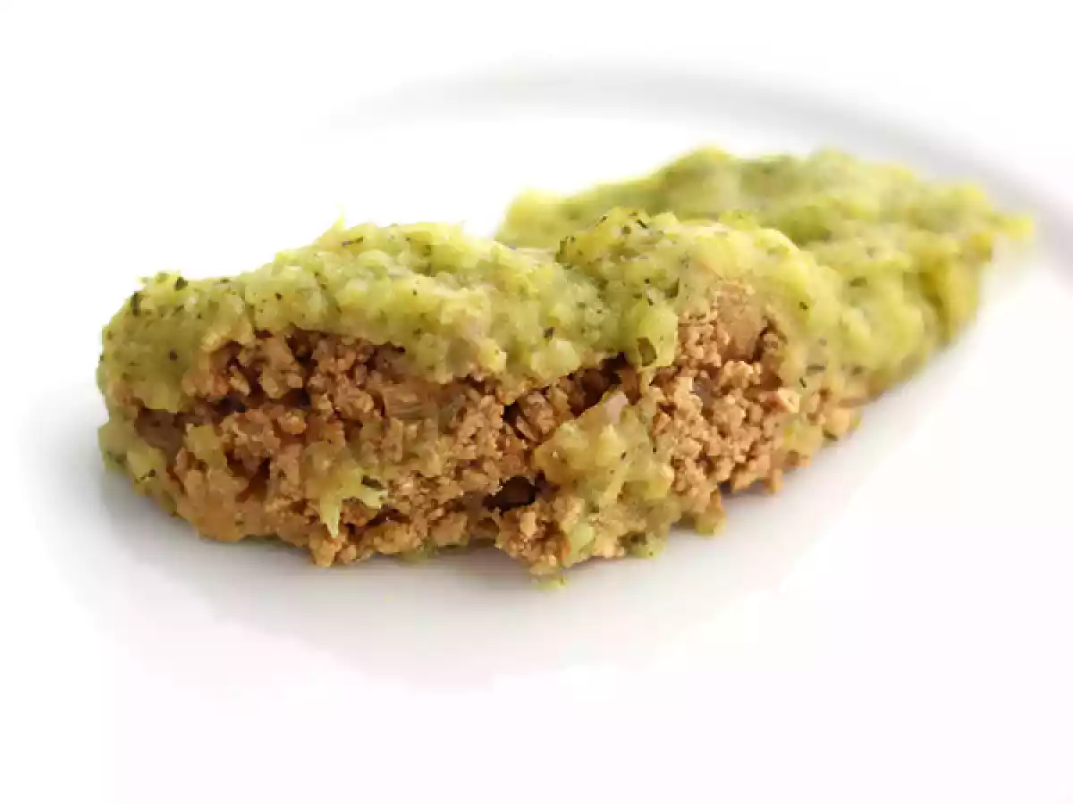 Pastel vegano de tofu, calabacín y patatas - foto 3