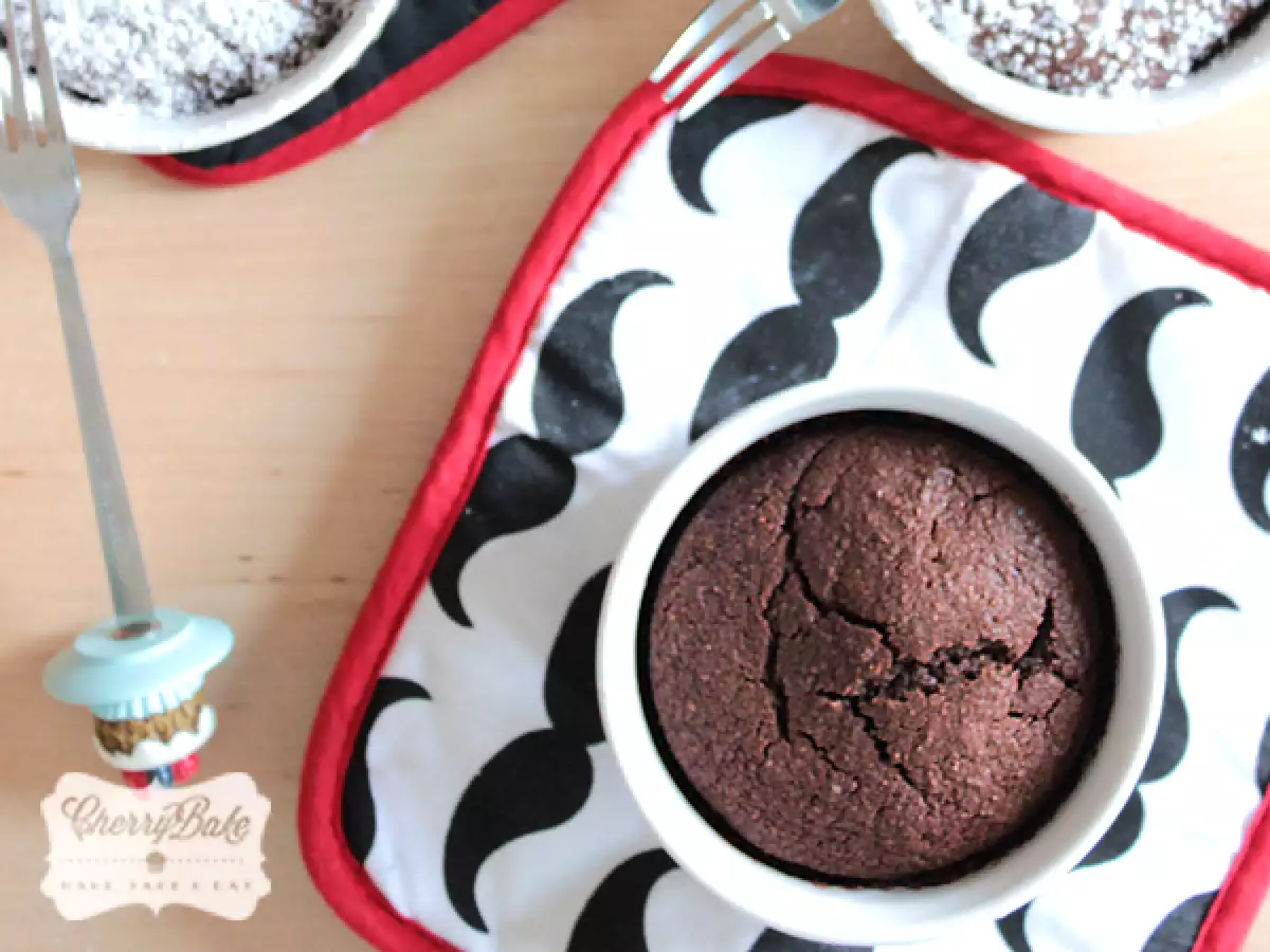 Pastelitos de chocolate y calabacín Sin huevo!