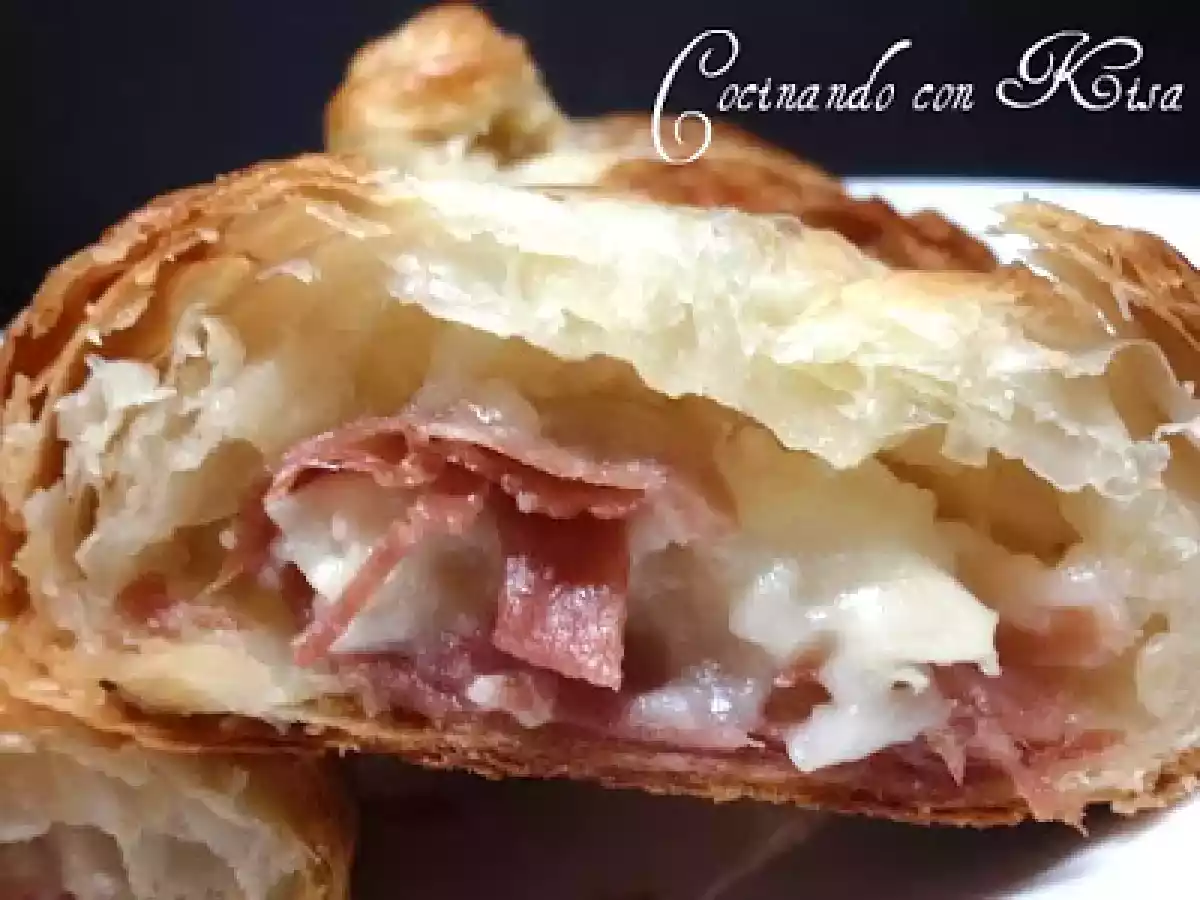 Pastelitos de Jamón Serrano y queso (horno tradicional) - foto 3