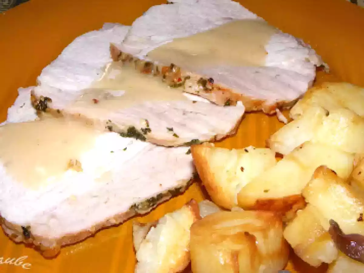 Pata de cerdo y papas asadas (sistema bolsa)