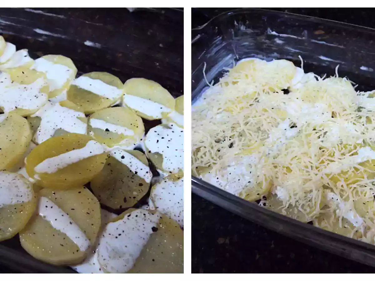 Patatas al graten con queso y bacon - foto 3