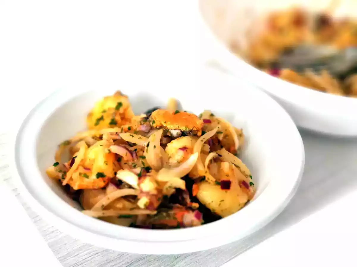 Patatas aliñadas con mejillones - foto 2