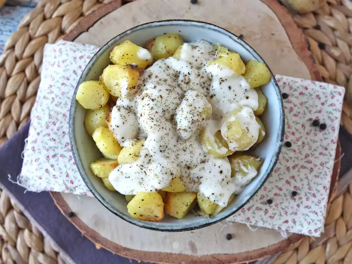 Patatas cacio e pepe al horno cremosas: ¡la guarnición fácil que vuelve loco a todo el mundo! - foto 6