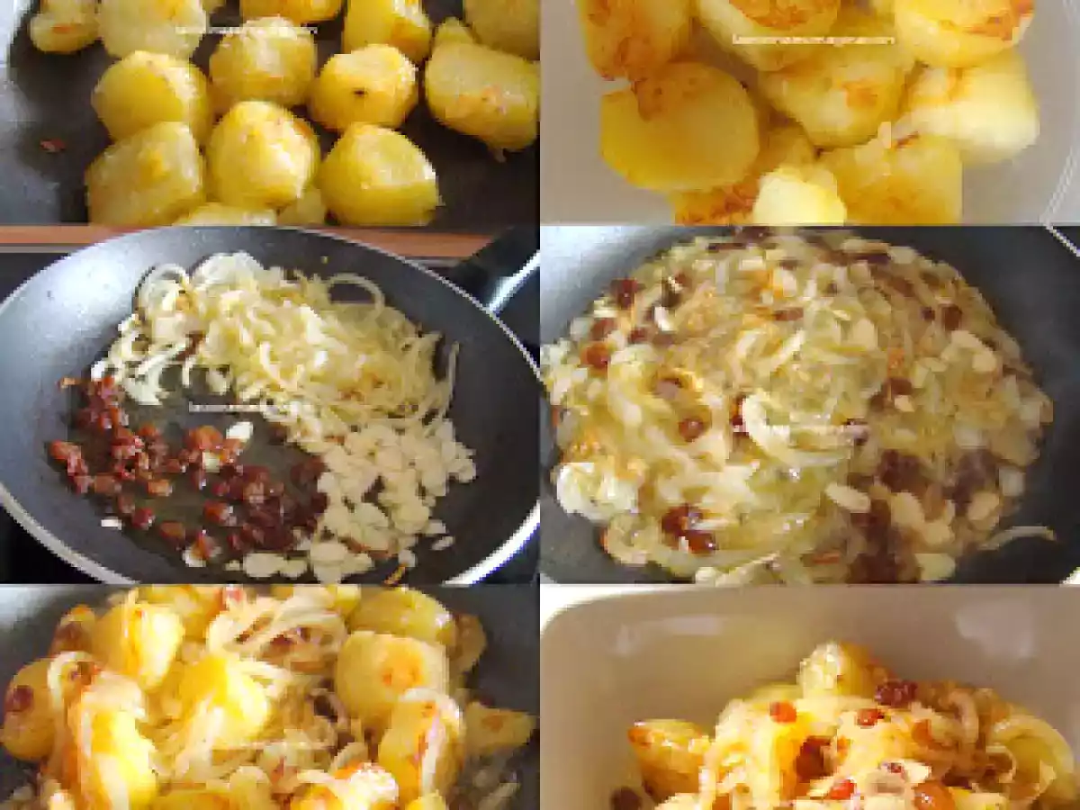 Patatas con almendra y uvas pasas - foto 2