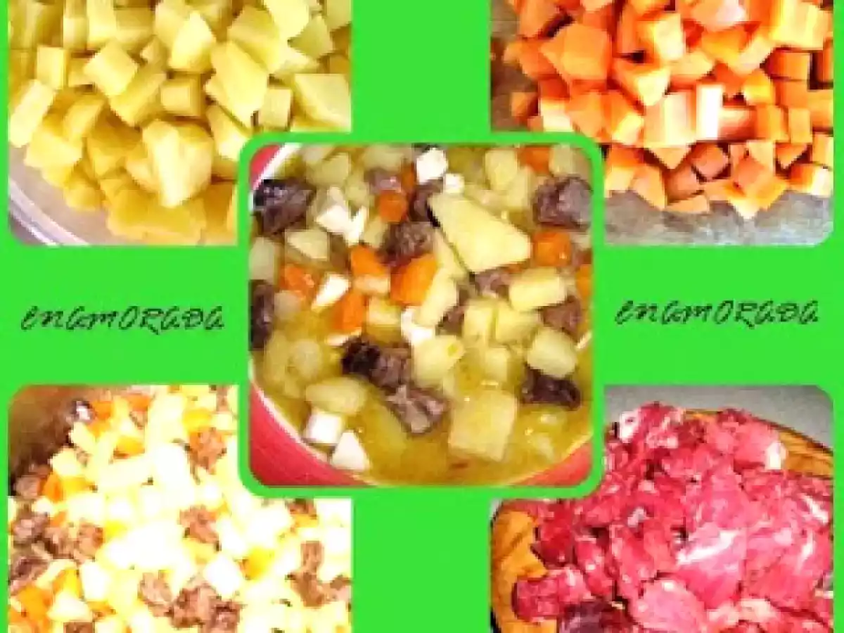 Patatas con carne en pepitoria