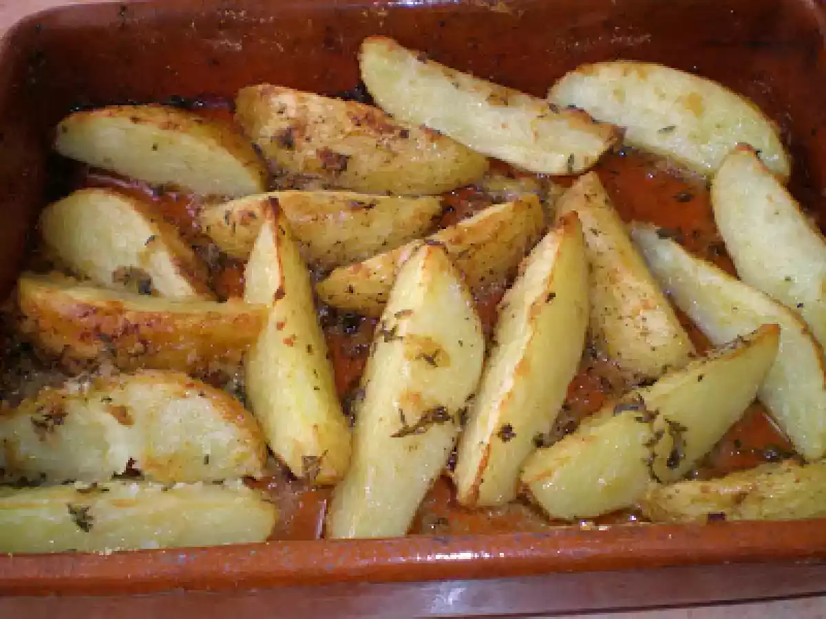 Patatas con parmesano al horno