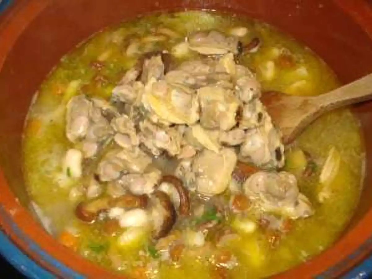 Patatas con setas y almejas - foto 2