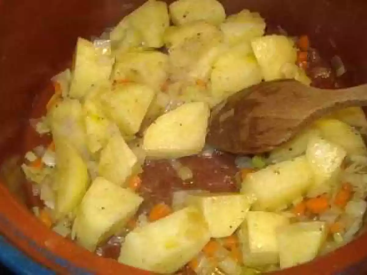 Patatas con setas y almejas - foto 3