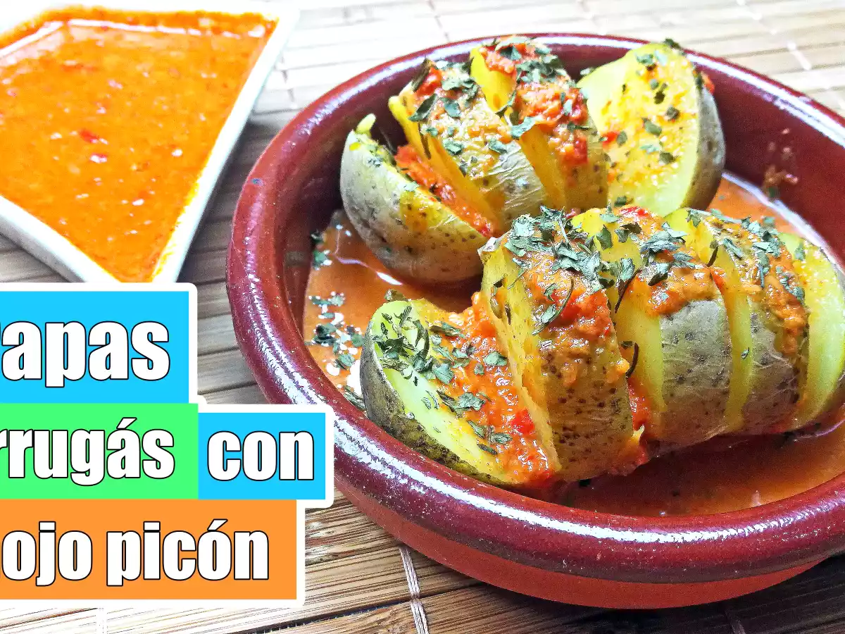 Patatas de guarnición arrugadas