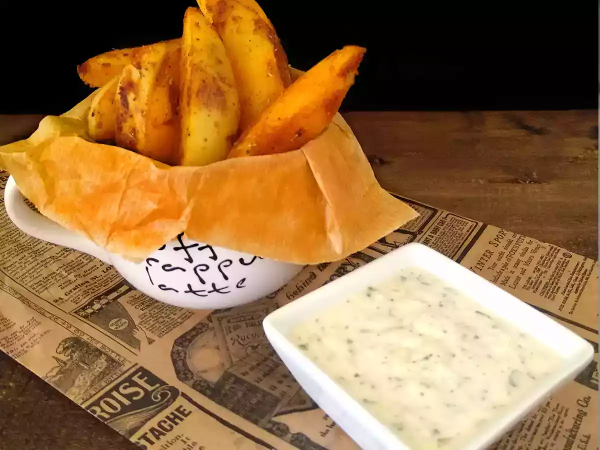 Patatas deluxe con salsa ranchera