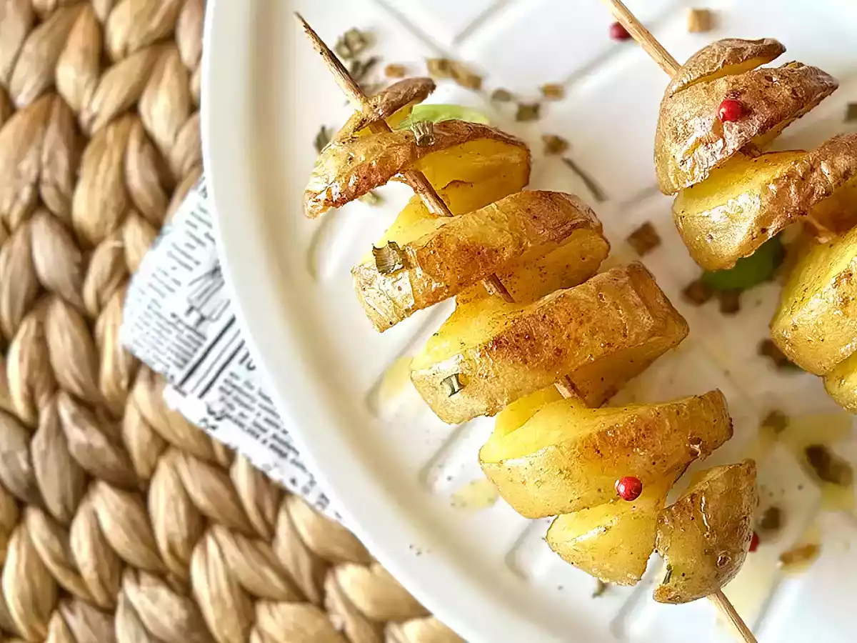Patatas en espiral al horno. Cómo hacerlas sin utensilios especiales - foto 4