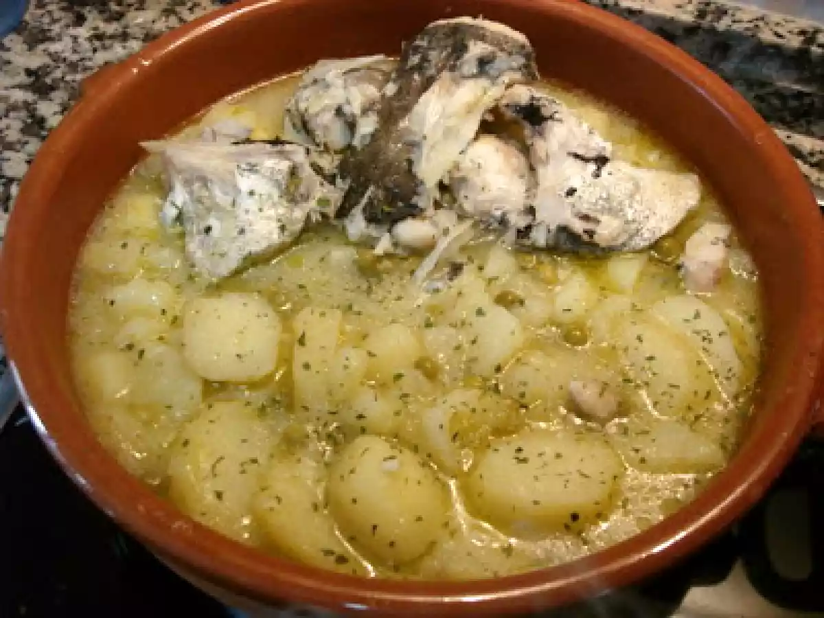 Patatas en salsa verde