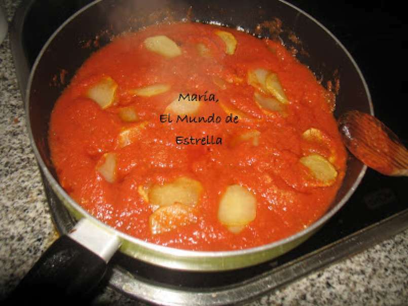 Patatas en tomate con huevo - foto 3