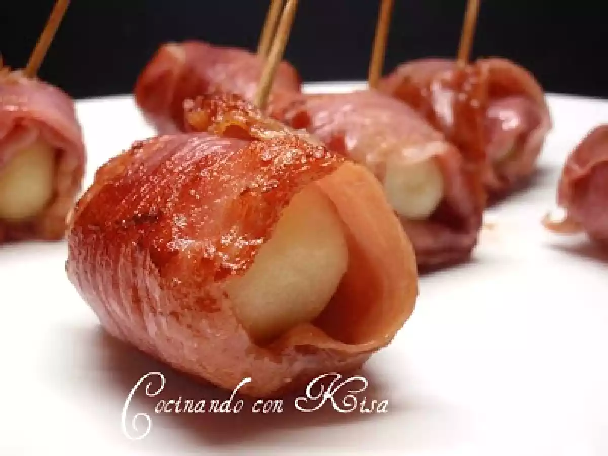 Patatas envueltas en jamon serrano - foto 2