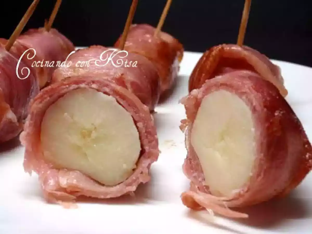 Patatas envueltas en jamon serrano - foto 3