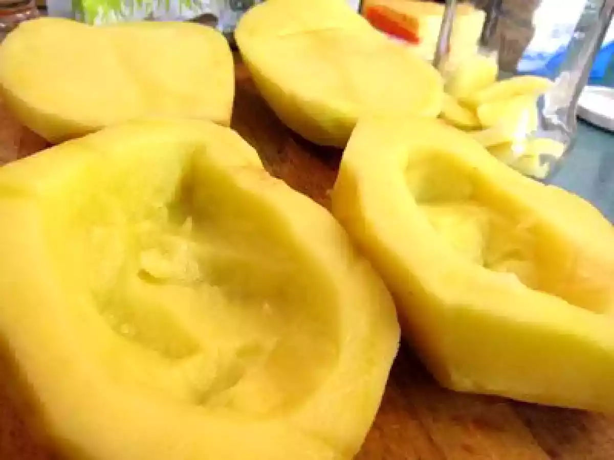 Patatas gratinadas con jamón dulce y queso emmental. - foto 3