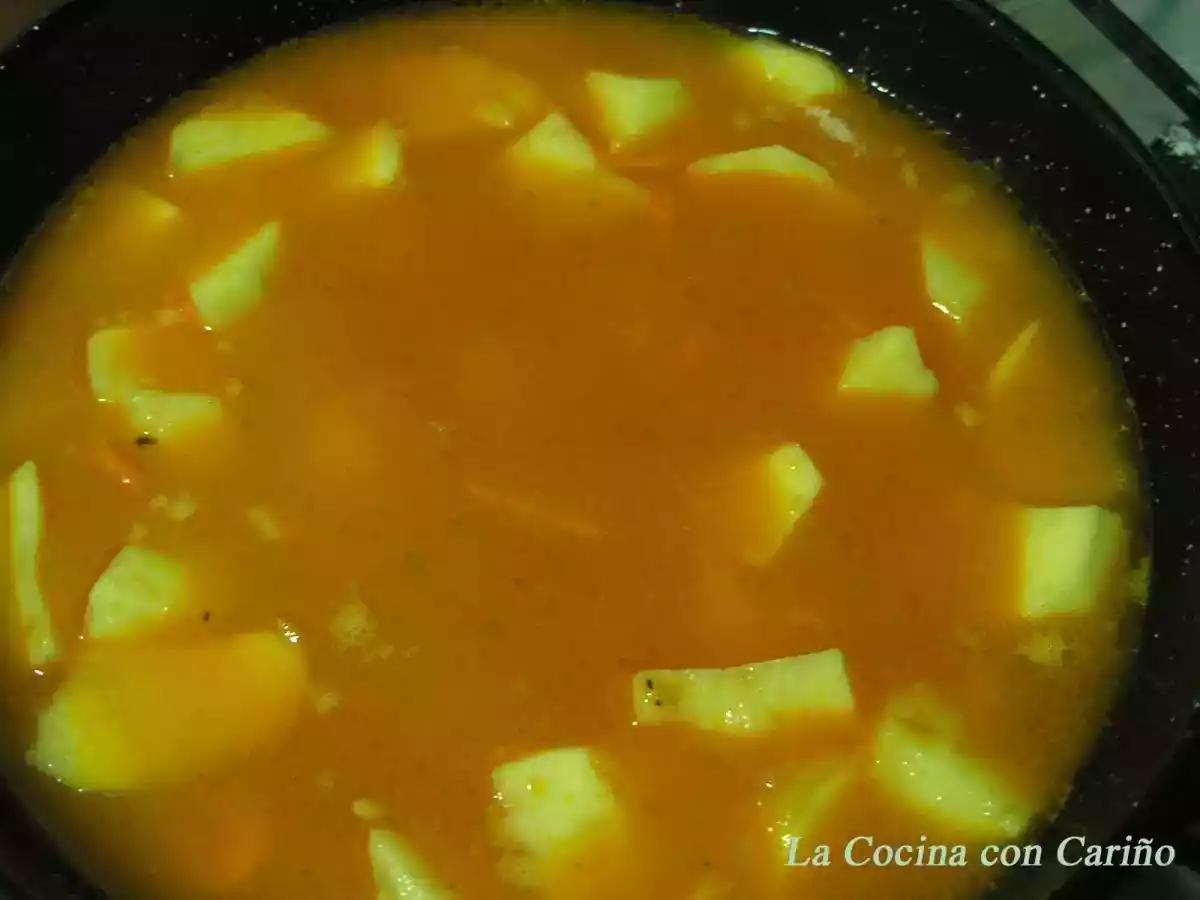 Patatas guisadas con Chistorra - foto 5