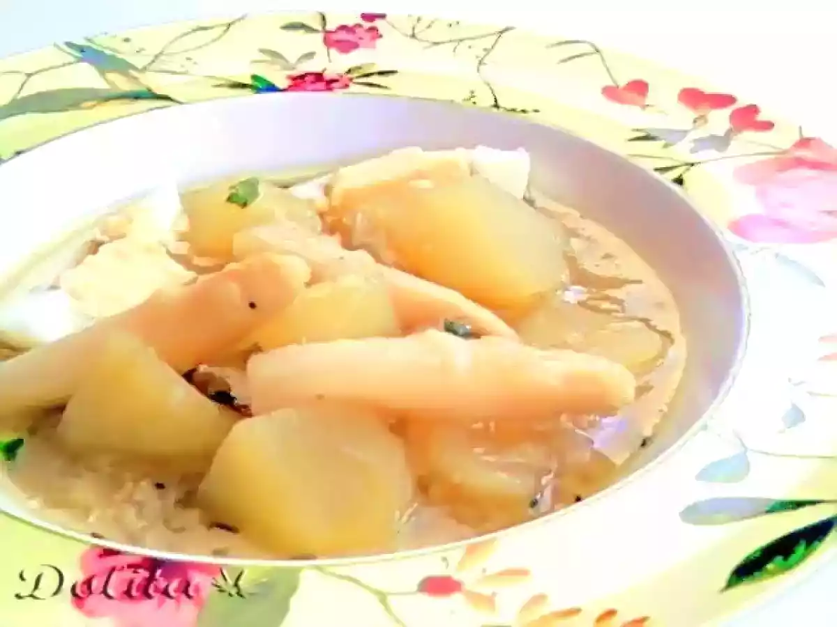 Patatas guisadas con espárragos - foto 2