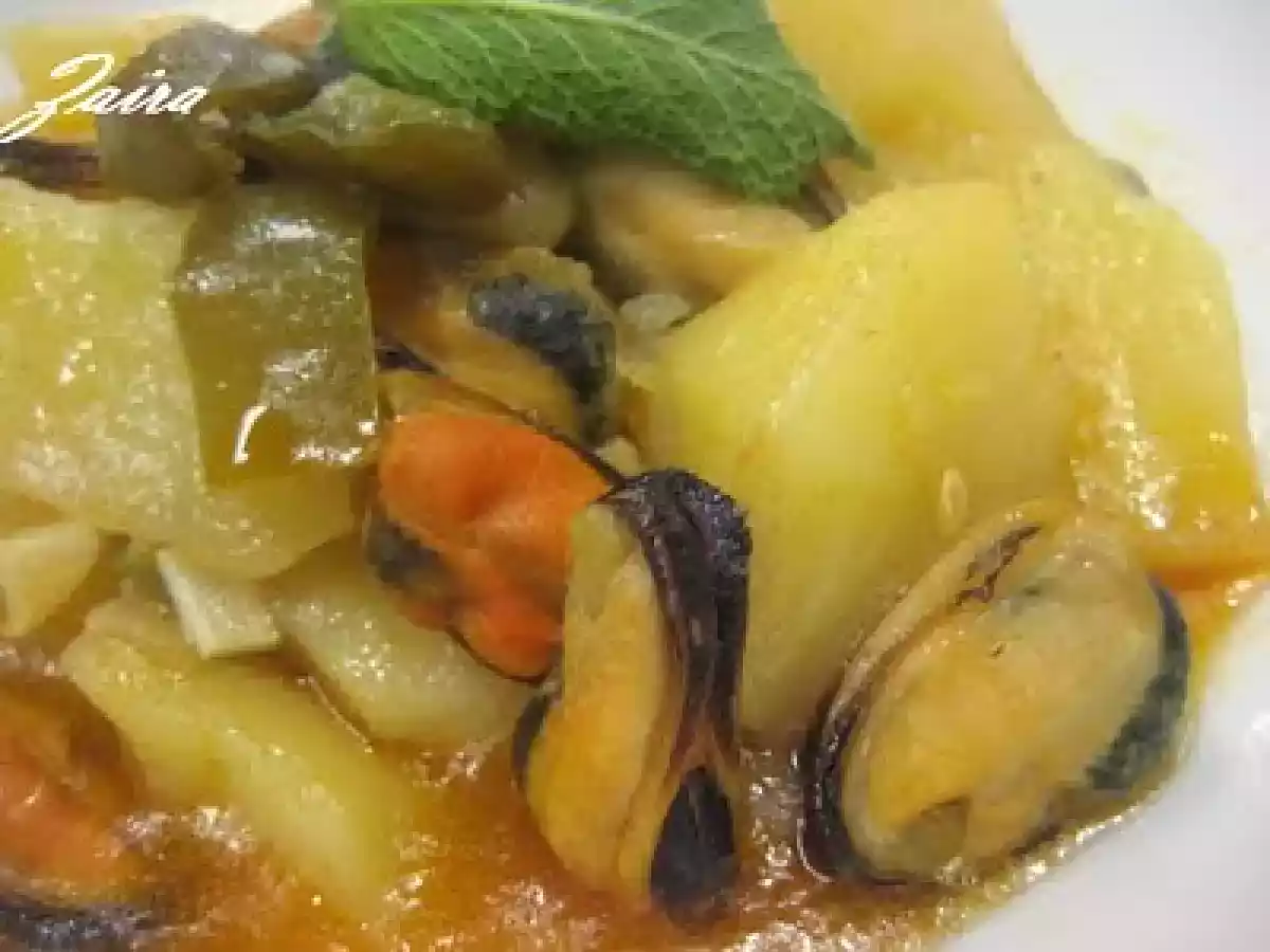 Patatas guisadas con mejillones - foto 3