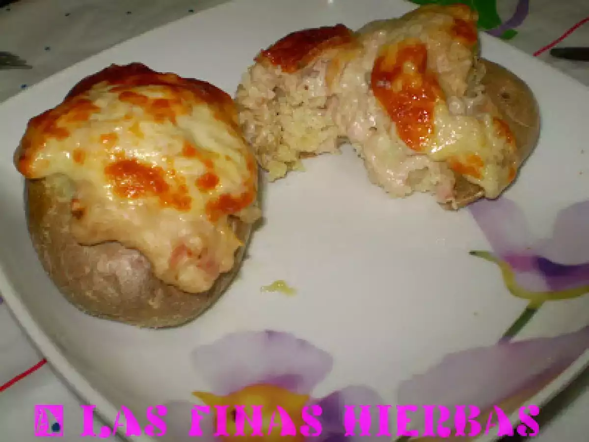 Patatas rellenas de bechamel y gratinadas - foto 3