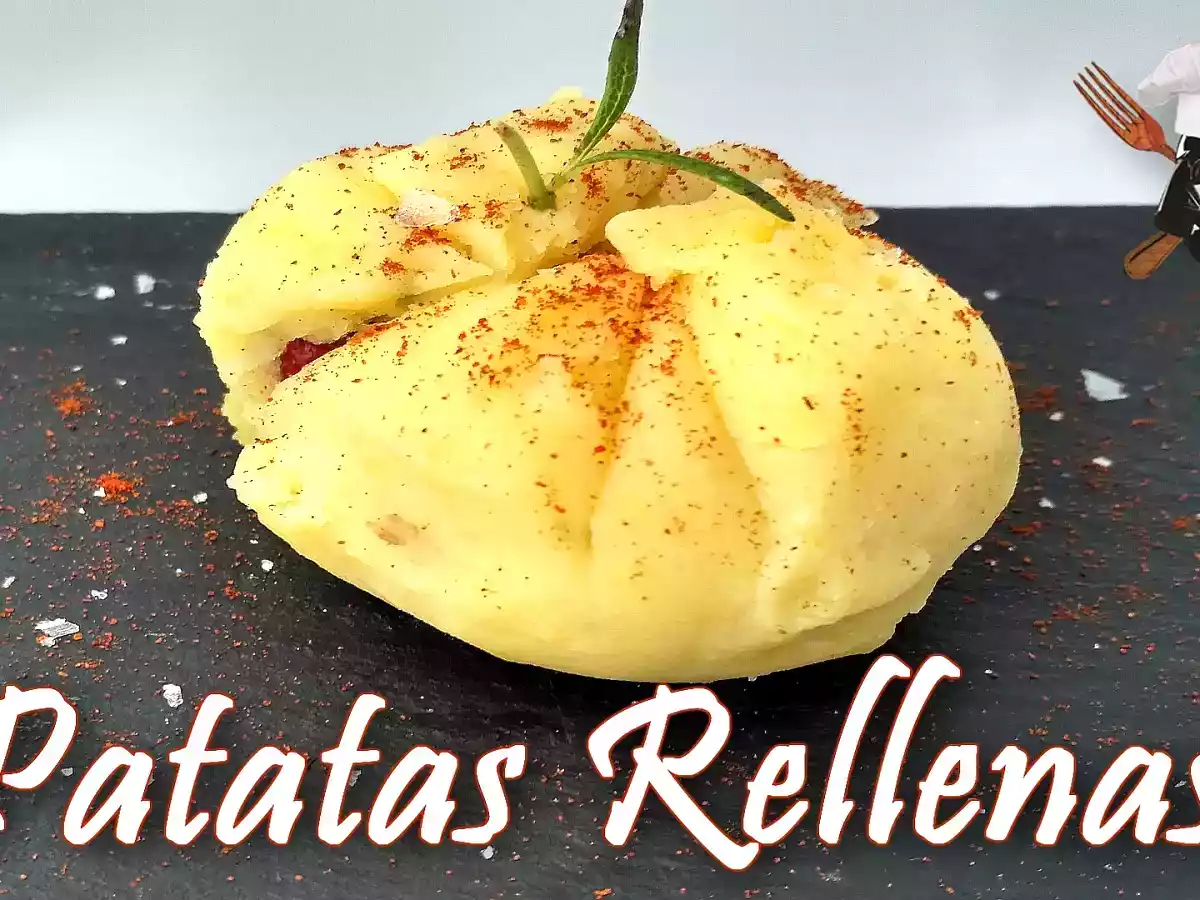 Patatas rellenas de dátiles y bacon