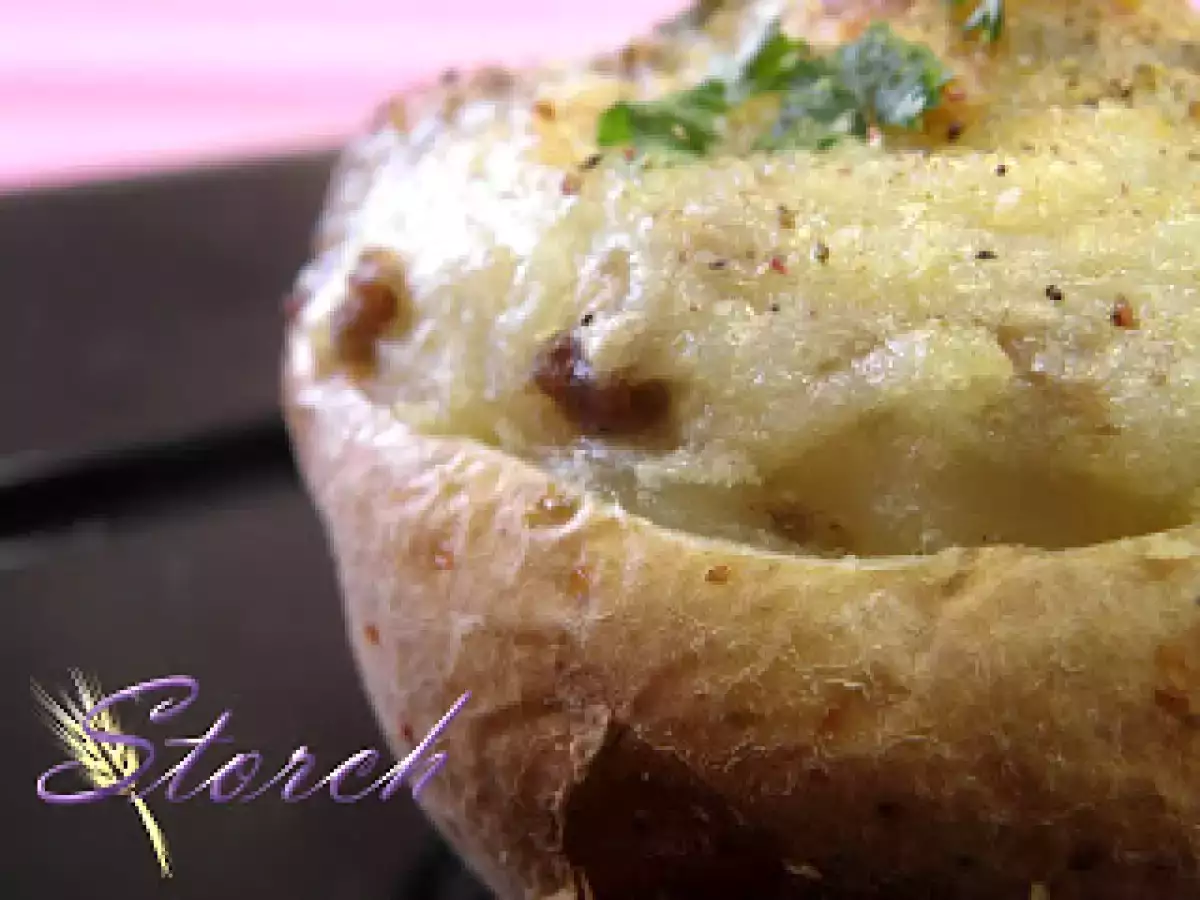 Patatas rellenas de queso y beicon - foto 2