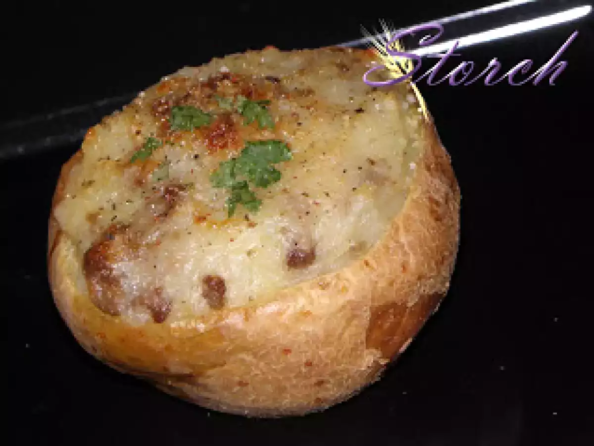 Patatas rellenas de queso y beicon - foto 3