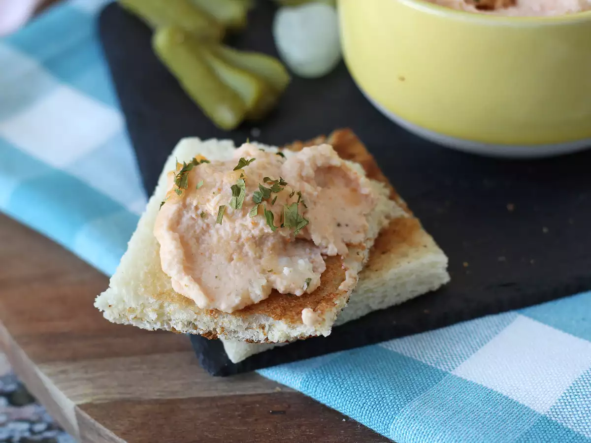 Paté de palitos de cangrejo (surimi) para untar: cremoso y listo en minutos - foto 4
