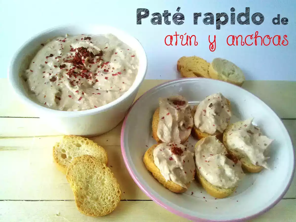 Paté rápido de atún y anchoas