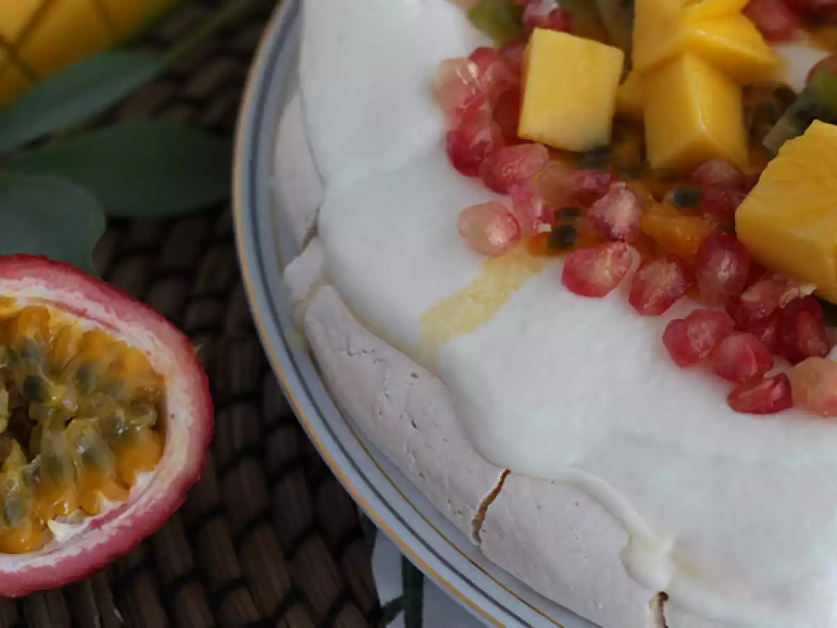 Pavlova de frutas tropicales - foto 5
