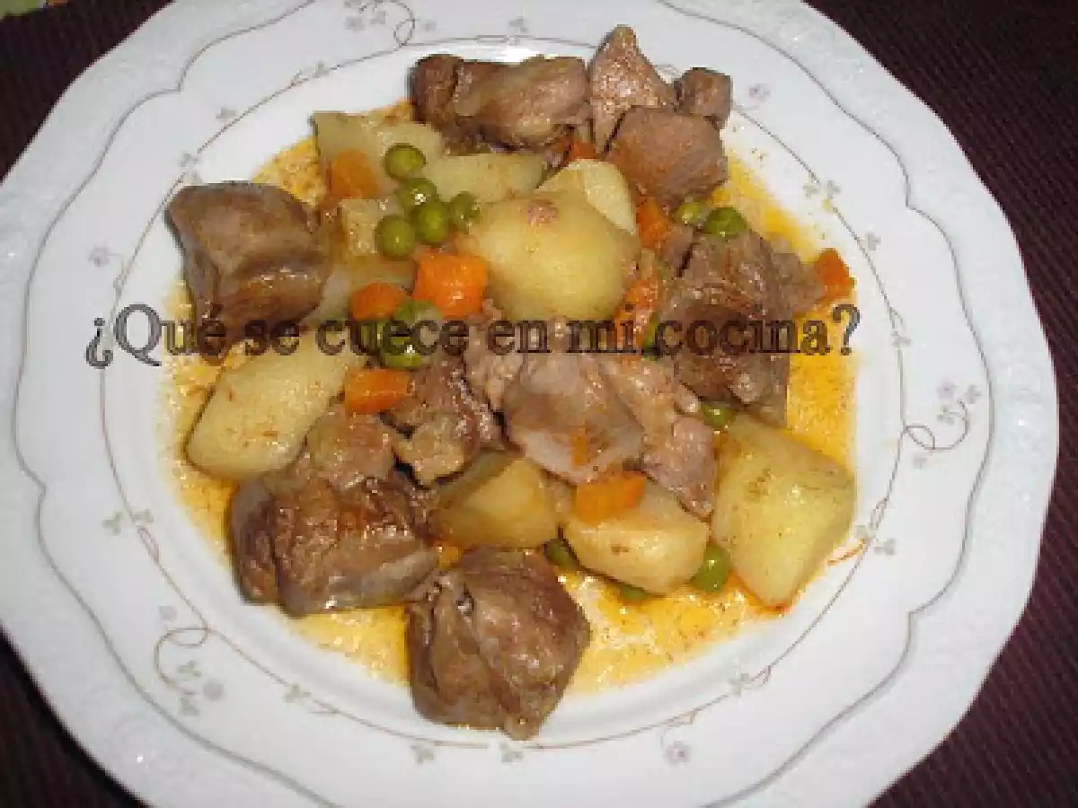 PAVO A LA JARDINERA.