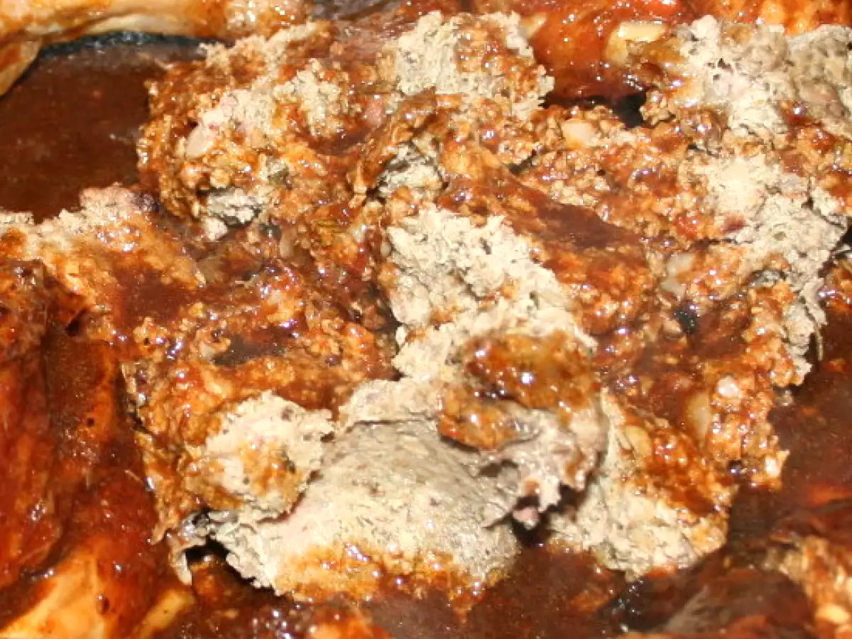 Pavo de nochebuena relleno