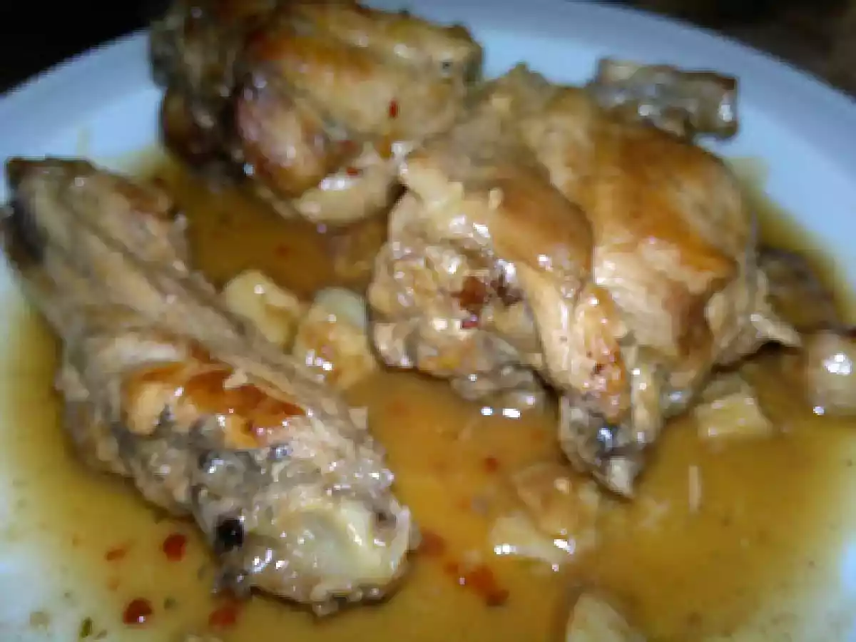 Pavo en salsa y ensalada de berenjenas y pimientos asados - foto 2