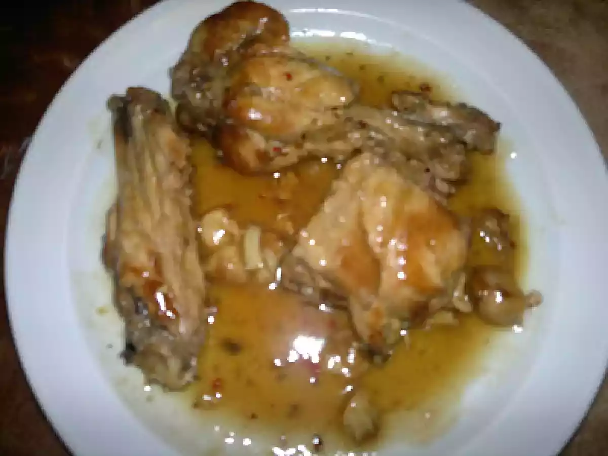 Pavo en salsa y ensalada de berenjenas y pimientos asados - foto 3