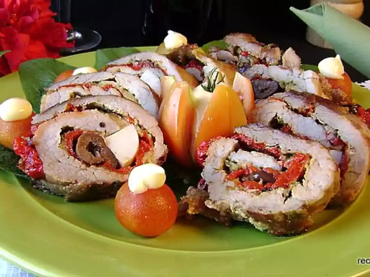 Peceto de cerdo relleno