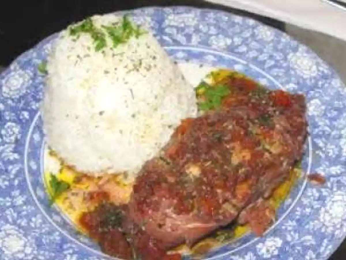 Pechuga al vino tinto