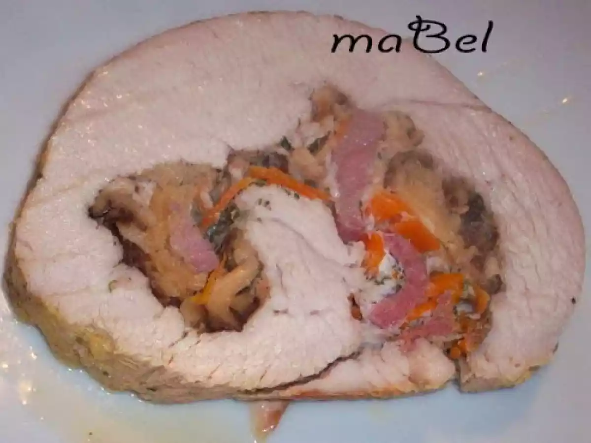 Pechuga de pavo rellena