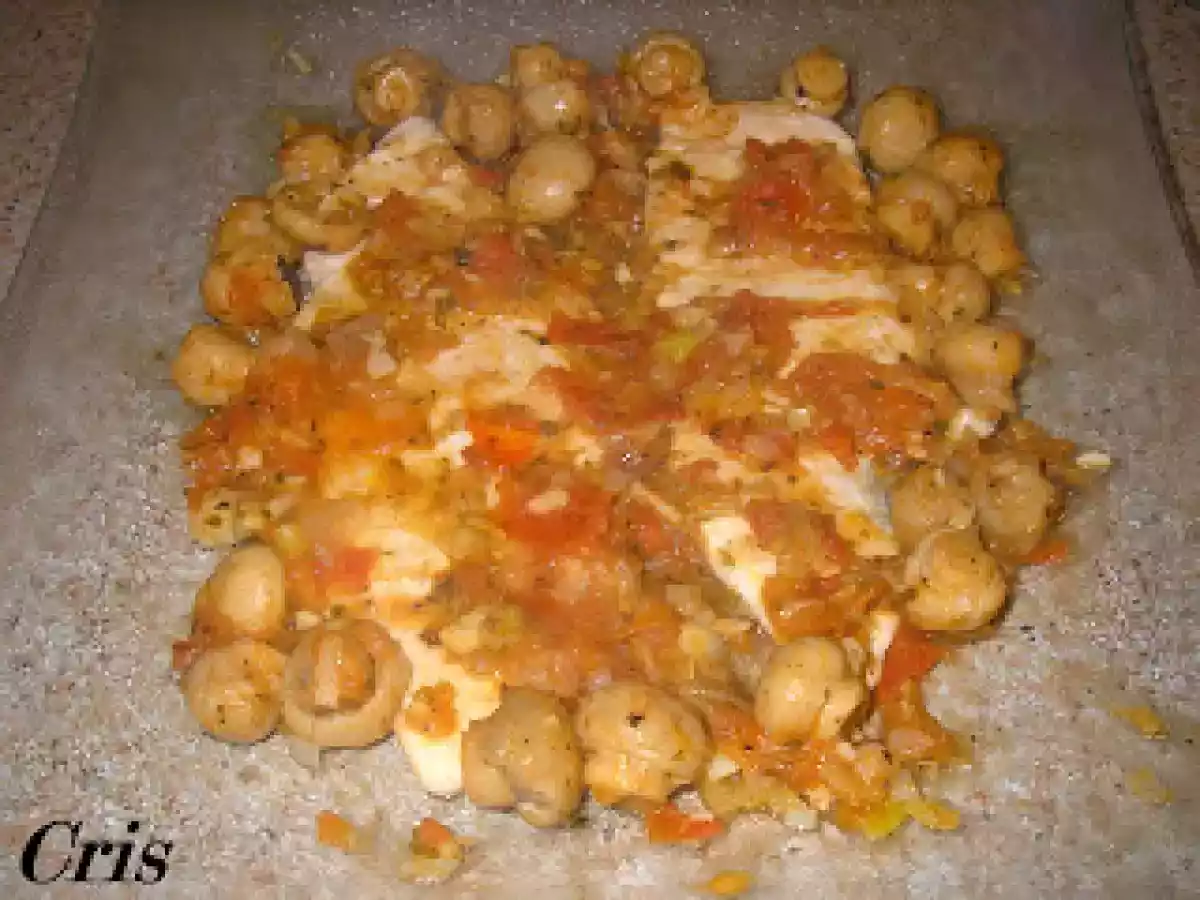 Pechuga de pollo a la plancha con salsa de champiñones.