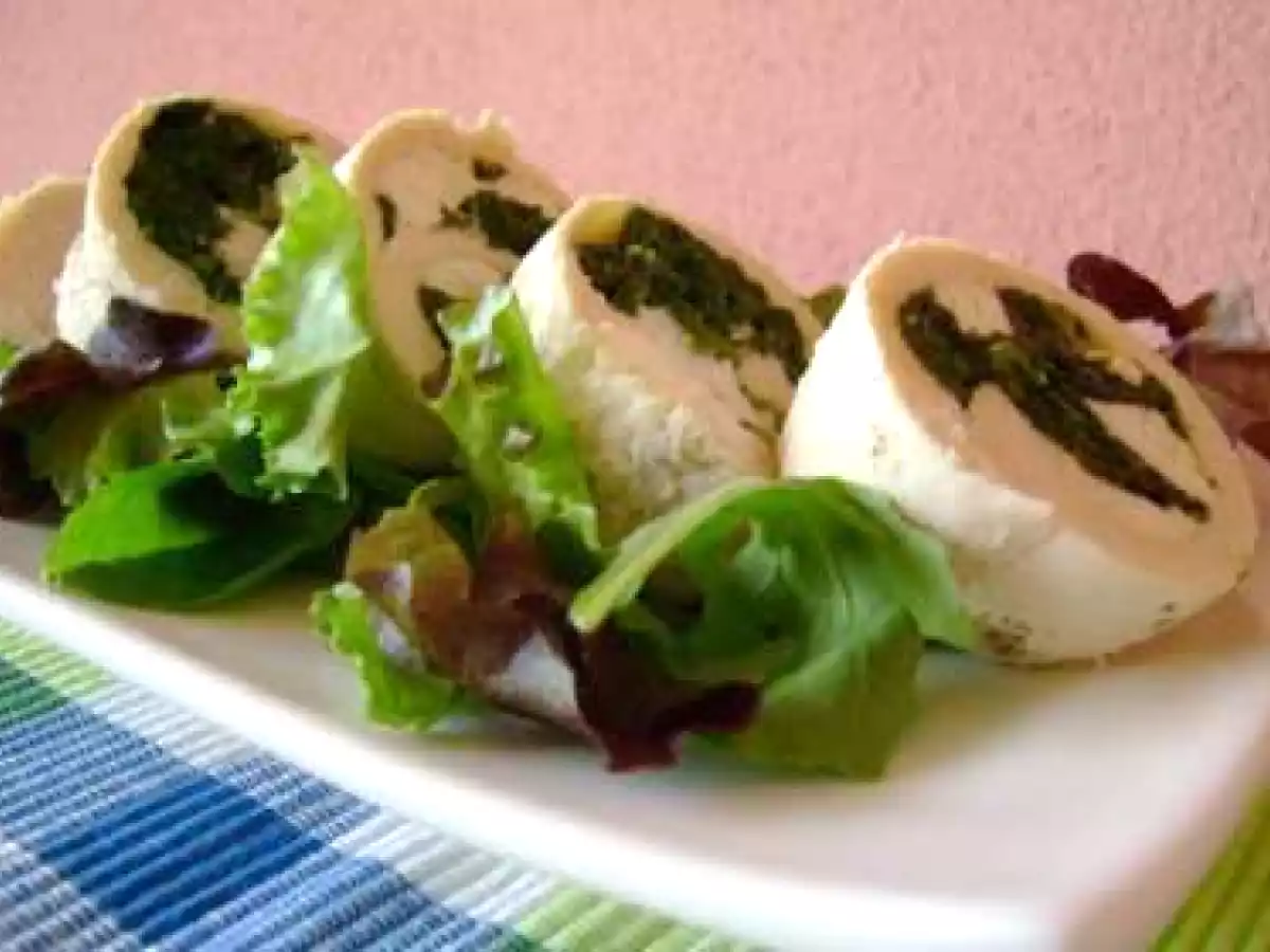 Pechuga de Pollo rellena con espinacas y feta