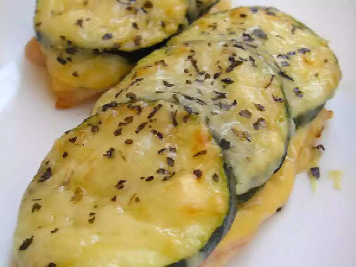 Pechugas con calabacín gratinadas