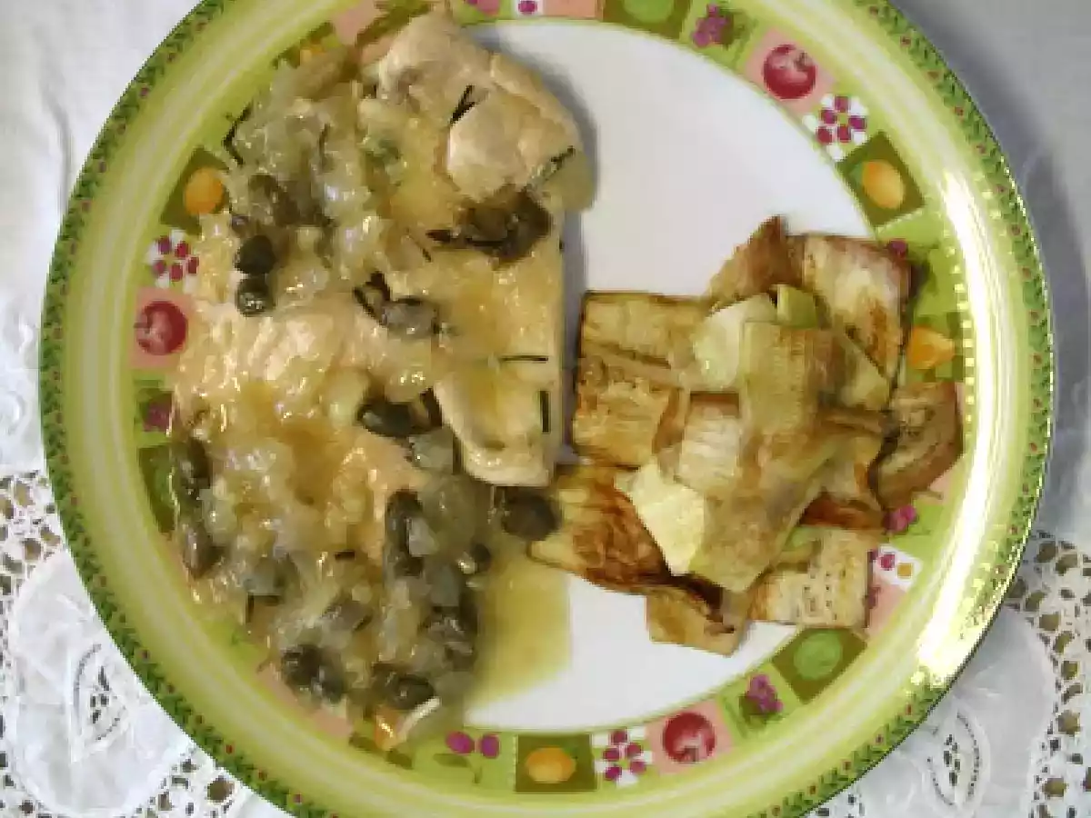 PECHUGAS DE PAVO CON SALSA DE ALCAPARRAS