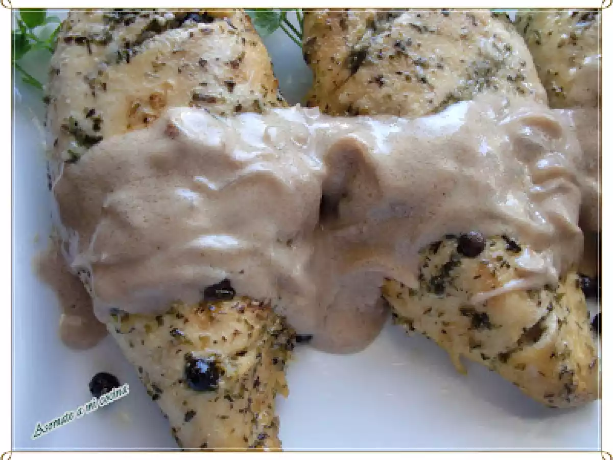 Pechugas de pollo aromáticas con salsa al Oporto(micro) - foto 2