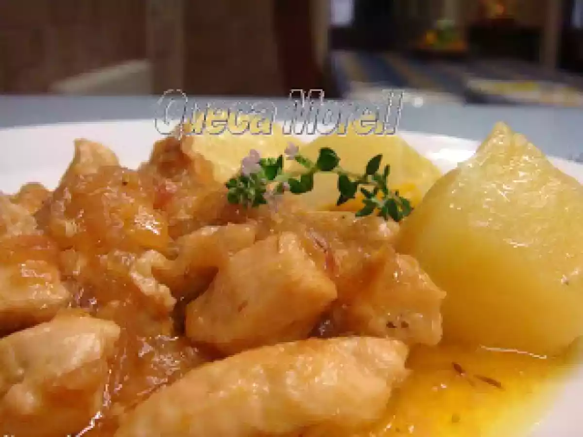 PECHUGAS DE POLLO CON FANTA DE NARANJA.