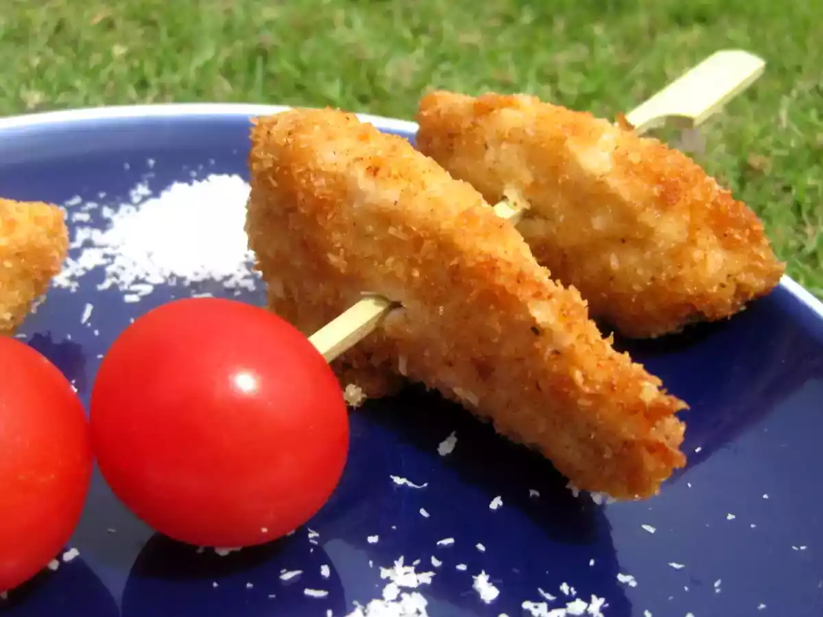 Pechugas de pollo con rebozado de coco