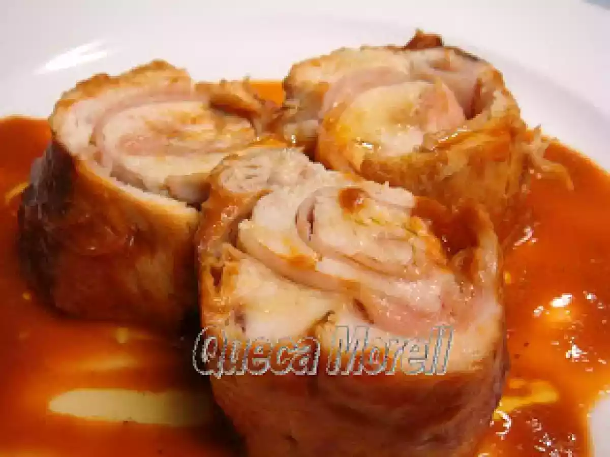 PECHUGAS DE POLLO CON SALSA DE LANGOSTINOS - foto 2